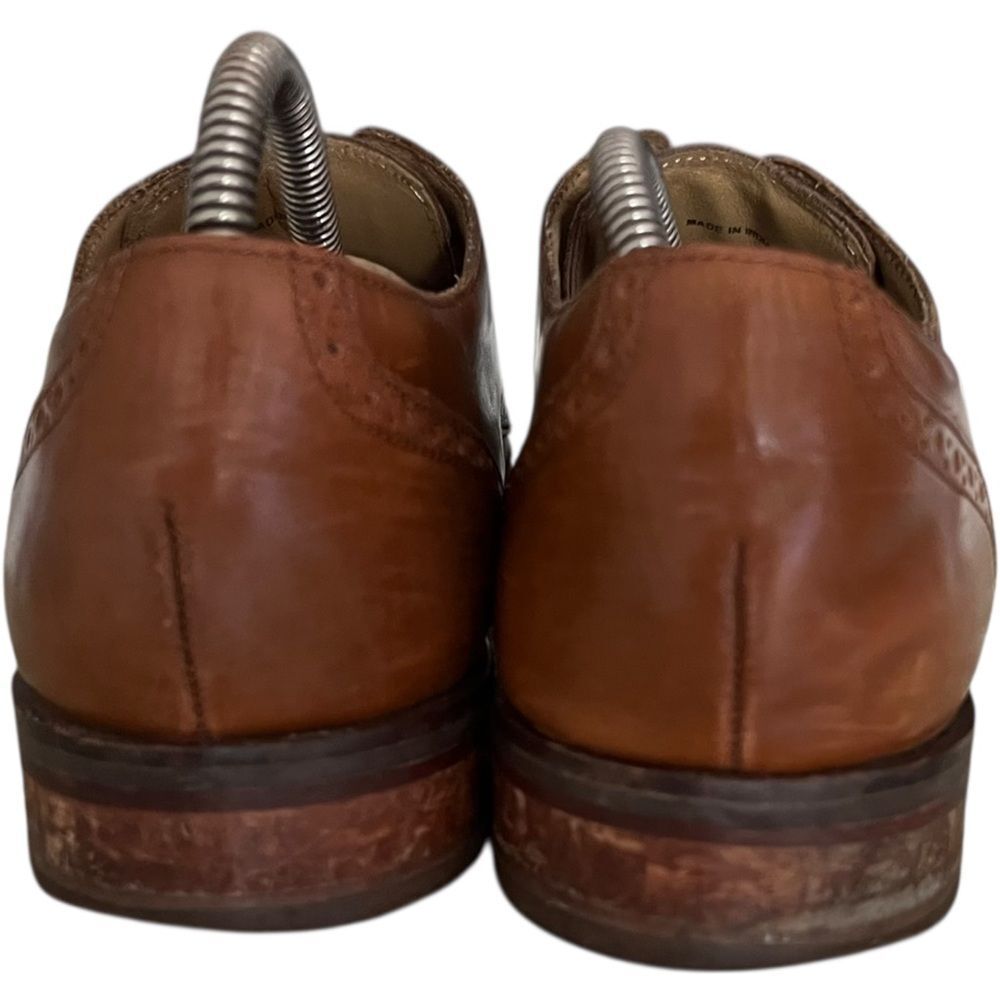 Cole Haan Brown Leather Oxford Dress Shoes with Wingtip Detailing - Picture 3 of 8